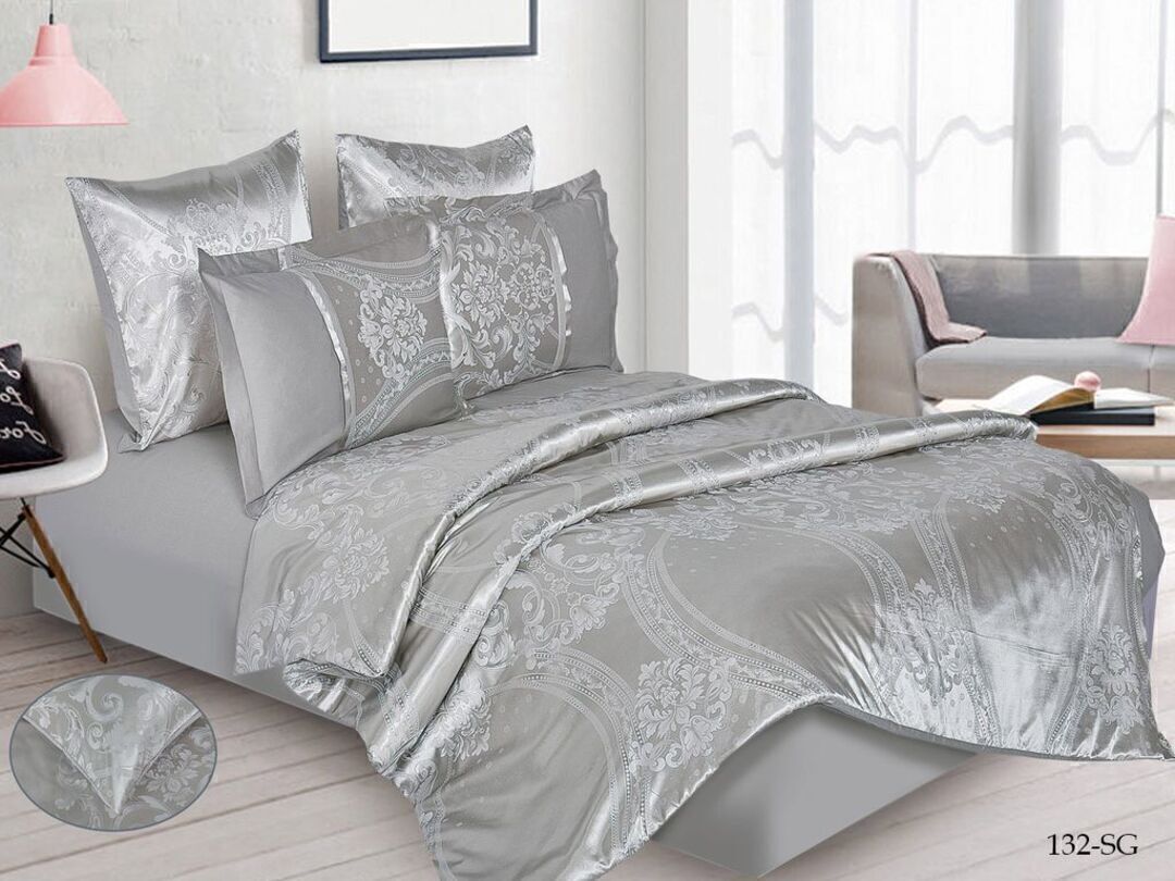 КПБ семейный сатин-жаккард Satin Jacquard SG Клео <SG-132>
